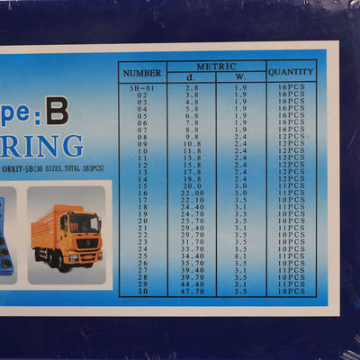 Kit de anillos O resistentes a altas temperaturas para excavadoras/resistentes al voltaje/tipo de material FKM