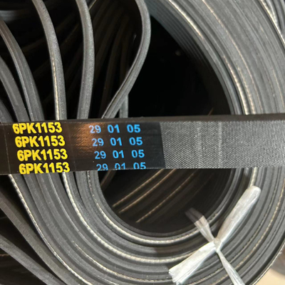 Auto 6PK EPDM personalizable con motor de cinturón de costilla OEM soporte cinturón de ventilador de caucho uso automotriz conducción de automóvil PK V-Cinturón Tamaños