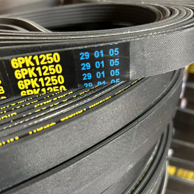 Moldeado de cinturones de goma poli V 6PK para automóviles