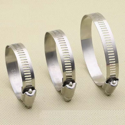 SS 304 de acero inoxidable de metal de la manguera americana de la tubería clip cebra gusano engranaje de tornillo de conducción ajustable para 1/4 a 12 Inc
