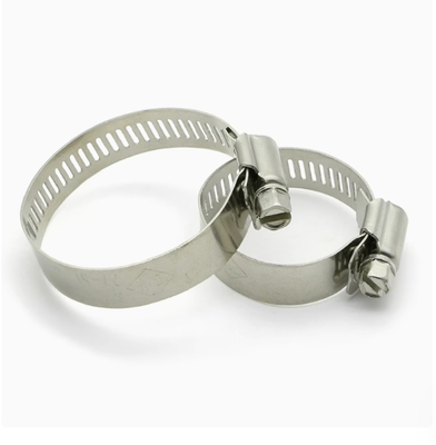 SS 304 de acero inoxidable de metal de la manguera americana de la tubería clip cebra gusano engranaje de tornillo de conducción ajustable para 1/4 a 12 Inc