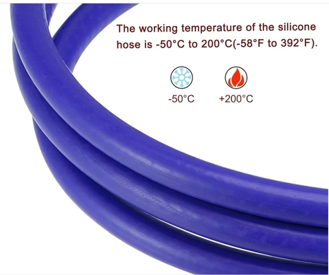 Resistencia a altas temperaturas Flexible 20mm 22mm 24mm 25mm 30mm Extrusión Vacuo Trenzado Calentador Reforzado manguera de silicona
