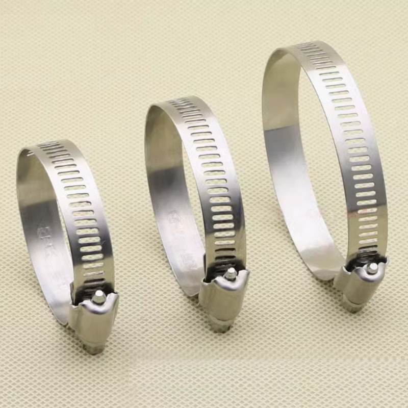 SS 304 de acero inoxidable de metal de la manguera americana de la tubería clip cebra gusano engranaje de tornillo de conducción ajustable para 1/4 a 12 Inc